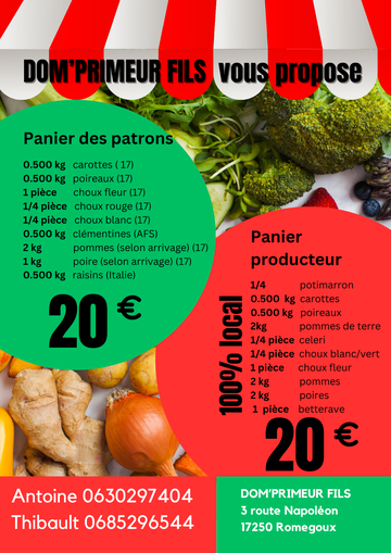 DOM' Primeur Fils vous propose - Romegoux