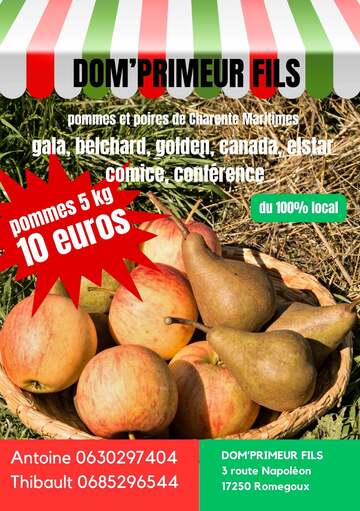 Nos fruits de saison - Romegoux